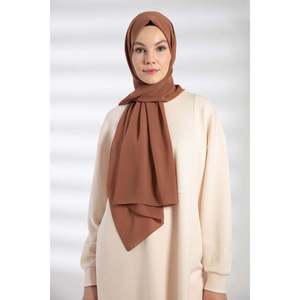 Almond Chiffon Shawl Traditional Muslim <b>Clothing</b> <b>Accessory</b> - Product Image 1