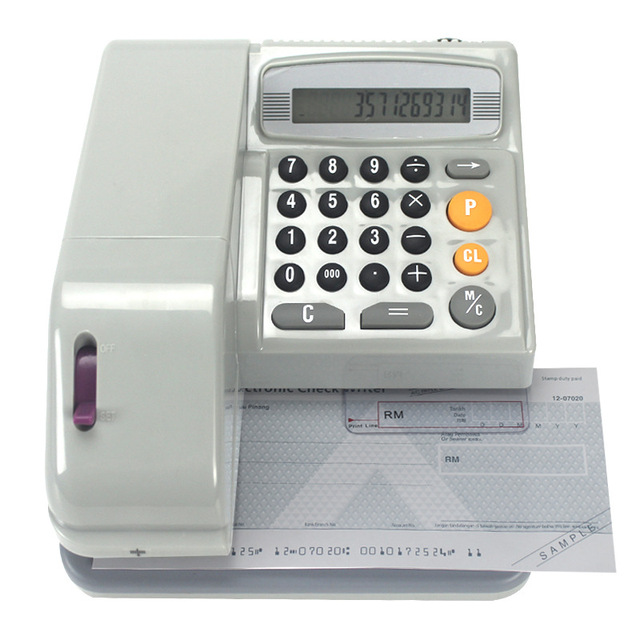 310 Multi-Country English Version Check Printer Special Bank Finance Check Machine for Office & Commercial Amount Printing