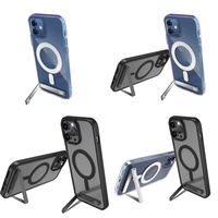 Casing Handphone Anti-Slip Kristal dengan Holder untuk iPhone 17 Air 15 Pro Max 16 14 13 12 Plus 11 Series Produk Dropshipping