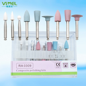 Kit de pulido compuesto VIMEL RA0309 con cabezales de silicona para odontología, decoración de uñas y pulido de jade - Product Image 1