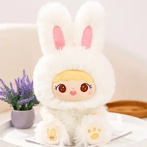 Stuffed Plush Animal girl long hair rabbit doll cute plush hand do fashion play doll creative gift doll for girls Promotion Gift