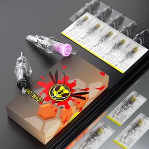 BIGWASP 20 unids/caja RL RS M1 <span class=keywords><strong>RM</strong></span> Long Taper calidad nueva aguja de cartucho de tatuaje transparente <span class=keywords><strong>para</strong></span> arte corporal - Product Image 2