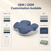 Coussin de siège ergonomique en mousse à mémoire de forme en U pour coccyx, amovible et lavable, antibactérien, vente en gros, direct usine, OEM ODM