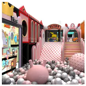 Nhựa Thương Mại Playroom Slide Set Mềm Chơi Khu Vực Trung Tâm Thiết Bị Trong Nhà Trẻ Em Sân Chơi