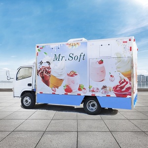 Mobile Popsicle <strong>Rolled</strong> Ice Cream 304 Stainless Steel <strong>Cart</strong> With Freezer for Sell Cold Drinks - Product Image 5