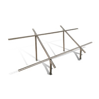 Support de fixation universel pour panneau solaire photovoltaïque, pince de poteau pour installation au sol, module de génération d'énergie