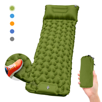 Certificat de brevet Durable Portable Ultraléger TPU Camping Matelas de couchage gonflable avec pompe à pied intégrée Matelas pneumatique