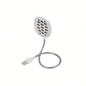 USB Flexible LED <b>Panel</b> <b>Light</b> 12LEDs Desk Reading Lamp White - Product Image 2