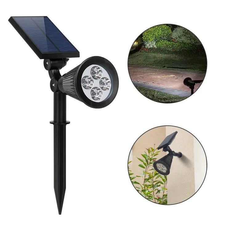 Foco de Cultivo Led para exteriores, luz de jardín Solar impermeable, color blanco cálido, 7W, 1,0