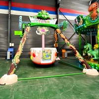 Manège Super Lollipop Mini Pendulum à 6 places avec gondole rotative en PRF et éclairage LED pour centre commercial, FEC et fête foraine, direct usine