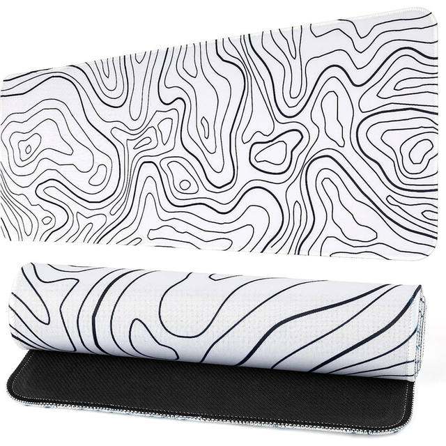 Custom Size Rectangular Rubber Office Station Desk Mats & Waterproof Gaming Mouse Pads with Box Packaging Stock Available