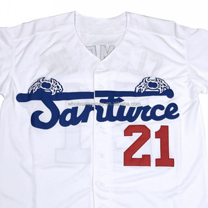 Vente en gros de maillots de baseball classiques pour hommes, cousus, Santurce Crabbers, Porto Rico, 21 <span class=keywords><strong>Roberto</strong></span> <span class=keywords><strong>Clemente</strong></span>, tailles S-3XL - Product Image 3