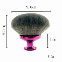 Titan kuas tubuh rambut sintetis lembut Logo kustom kuas Bronzer rias untuk aplikasi tubuh
