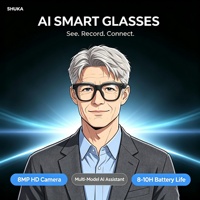 Lunettes Intelligentes IA Premium Prix de Gros Assistant Vocal IA Batterie 290 mAh Traduction Photo Bluetooth Sans Fil