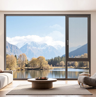 Fenêtre à battant en aluminium avec verre isolant standard pour la décoration extérieure de maisons modernes
