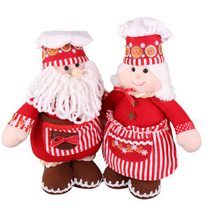 Zaves 12 pouces rouge blanc père noël grand-mère décorations de noël à la mode cuisine artisanat célébrer le nouvel an 2025 usine - Product Image 3