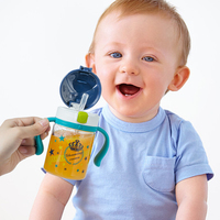 Bouteille d'eau potable colorée pour enfants sans BPA bouteille de paille d'eau pour enfants vente en gros