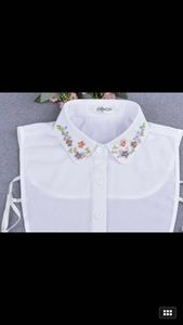 Staccabile <span class=keywords><strong>camicia</strong></span> delle donne del collare bianco <span class=keywords><strong>di</strong></span> cotone collo decorativo delle donne indumento collare - Product Image 6