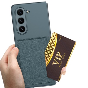 Housse en cuir et sac à cartes pour Samsung <span class=keywords><strong>Zfold</strong></span> 6 5 4, housse pliante de protection contre les chutes, nouveauté - Product Image 3