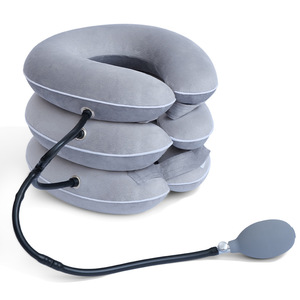 Attelle de cou gonflable Bofeikang à trois couches, dispositif de traction cervicale à commande manuelle pour le soutien du cou - Product Image 1