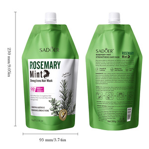 <span class=keywords><strong>Masque</strong></span> capillaire réparateur 350g à l'extrait naturel de romarin et menthe, fortifiant, hydratant, nettoyant en profondeur, <span class=keywords><strong>pour</strong></span> <span class=keywords><strong>cheveux</strong></span> lisses et réparation des dommages (en sachet) - Product Image 4