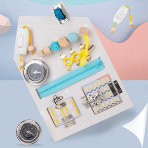 Tablero de madera para <span class=keywords><strong>enseñanza</strong></span> Montessori para niños, juguete de actividades sensoriales, educativo - Product Image 4