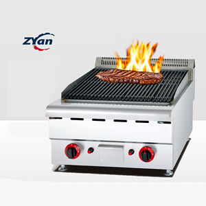 Parrilla de Barbacoa de <span class=keywords><strong>Piedra</strong></span> Volcánica de Sobremesa, Parrilla Comercial <span class=keywords><strong>para</strong></span> <span class=keywords><strong>Carne</strong></span>, Pescado y Ostras, Parrilla de Gas Licuado, Parrilla de Carbón, Parrilla Eléctrica - Product Image 2