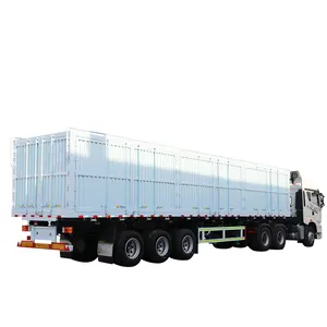 Nhà sản xuất 3 trục 40ft 53ft container Trailer van hộp Trailer