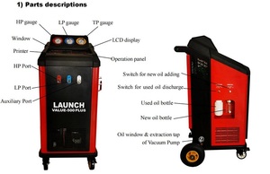 Machine de récupération de réfrigérant pour climatisation automobile AC, modèle Value 500 Plus, avec réservoir de 12L et alimentation 12V, pour Mercedes-Benz - Product Image 5