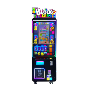 Interessante Macchina Distributrice di Premi a Forma di Videogioco Block <span class=keywords><strong>Clash</strong></span> con Portachiavi, Funzionamento a Monete e Accettatore di Banconote - Product Image 1