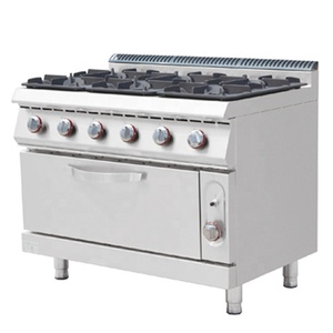Utensilios de Cocina Comerciales de Acero Inoxidable, Estilo Gas, 6 Quemadores con Horno, con Seguridad, para Hotel, E-RQB-700-6A - Product Image 4