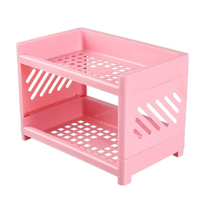 Estante de escritorio de doble capa, organizador de almacenamiento de 2 niveles para suministros de oficina, papelería, libros, uso en escritorio de dormitorio - Product Image 5