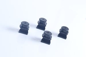 Système <span class=keywords><strong>de</strong></span> <span class=keywords><strong>porte</strong></span> coulissante en verre sans cadre à tube rond <span class=keywords><strong>de</strong></span> style moderne Roues noires mates <span class=keywords><strong>pour</strong></span> salle <span class=keywords><strong>de</strong></span> bain <span class=keywords><strong>pour</strong></span> <span class=keywords><strong>douche</strong></span> - Product Image 5