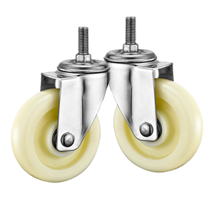 3 "4" 5 "médio dever PP rodízios industriais de aço inoxidável anti-ferrugem plástico rodas - Product Image 6