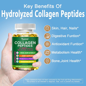 Collagène Peptide Type IIIIVX OEM/ODM pour l'éclaircissement de la peau et la santé digestive, emballage personnalisé pour adolescents, gélules molles - Product Image 6