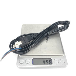 سلك طاقة تيار متردد بطول 1.5 متر، قابس أمريكي ثنائي الشوكة، سلك طاقة تيار متردد بطرفين - Product Image 6