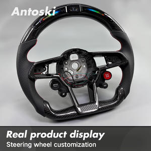 Volant de voiture en fibre de carbone personnalisé avec LED intelligentes, style sportif pour <span class=keywords><strong>Audi</strong></span> R8 <span class=keywords><strong>V10</strong></span> Coupé Spyder RWS 2016-2023 TT <span class=keywords><strong>RS3</strong></span> 4 5 6 7 - Product Image 5