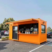 Nouveau modèle Conteneur d'expédition de 20 pieds Conteneur mobile  Préfabriqué de 40 pieds Conteneur de dépanneur préfabriqué