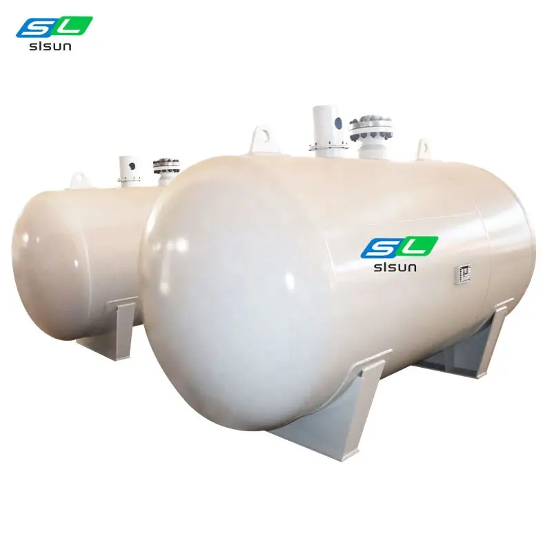 ASMEマーク水平工業用安定ノイズレス酸素250m3炭素鋼サージ容器