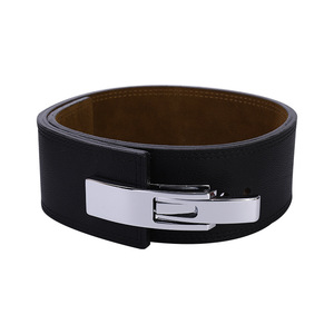 Cinturón de Levantamiento de Pesas con Logotipo Personalizado 2026, Cinturón de Cuero Vacuno Transpirable para Hombres y Mujeres, Cinturón de Fitness con Logotipo - Product Image 1