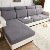 Moderne Luxus Jacquard Sofa Schon bezug verdickt Hotel-Grade Polyester Kissens chutz einfarbig wasch bar