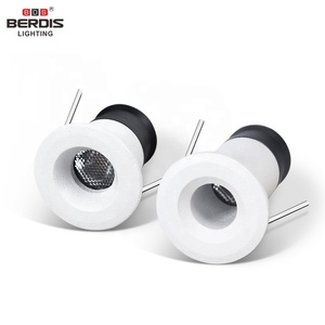 <span class=keywords><strong>12V</strong></span> DC Berdis Anti-éblouissement En Aluminium CE RoHS Ip54 Découpé 16mm <span class=keywords><strong>Plat</strong></span> Downlight Spotlight 1w <span class=keywords><strong>Led</strong></span> Cabinet Light pour Magasin - Product Image 1
