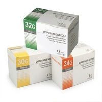 Aiguilles hypodermiques jetables stériles de calibre 34, 4 mm, nouvelle arrivée, aiguilles de calibre précis