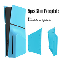5 pièces de coques de protection pour PS5 Pro Slim (édition disque et numérique) – Kit de remplacement 5-en-1 pour panneaux avant
