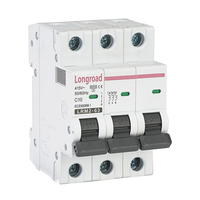 Disyuntor en miniatura con capacidad de ruptura de 6000A, 1P, 2P, 3P, 4P, AC230V, MCB, RCBO, ELCB, RCCB, 16A, 32A, 63A, 80A