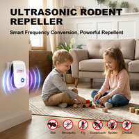 Répulsif Électronique Ultrasonique Anti-Moustiques et Insectes – Prise EU – Contrôle des Nuisibles en Intérieur