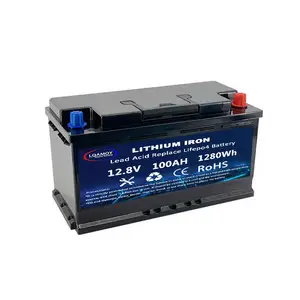 12.8v Starting Battery Start Stop Lithium 24v Car Battery Lifepo4 Starter 12v Car Battery Automotive 45ah 60ah 75ah 100ah