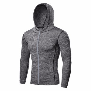 2026 New Male <b>Compression</b> Jogging Workout Clothing Running Sport Hoodie Sweatshirt Gym Fitness Training Outerwear Jacket - Product Image 1