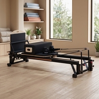 Machine de Pilates Reformer en alliage d'aluminium, lit de fitness réglable pour le remodelage corporel et la rééducation, équipement professionnel pour studio