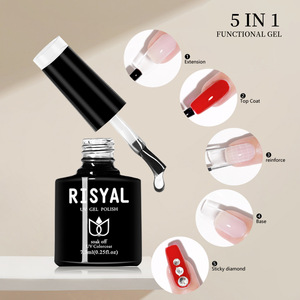 Ensemble de 24 vernis à ongles liquides UV non toxiques longue durée, pour usage professionnel, avec base et top coat, pour nail art - Product Image 6